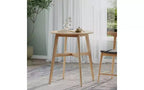 TUYOHW Tables de salle à manger rondes de 40 pour 2-4 personnes, table de cuisine hauteur comptoir avec cadre en bois, table basse compacte pour appartement, capacité de 300 lbs