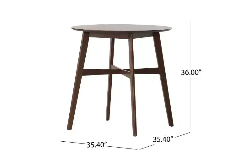 TUYOHW Tables de salle à manger rondes de 40 pour 2-4 personnes, table de cuisine hauteur comptoir avec cadre en bois, table basse compacte pour appartement, capacité de 300 lbs