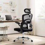 Acekool Ergonomic Mesh Office Chair with Adjustable Headrest & Lumbar Support, High Back Swivel Desk Chair for Home or Office