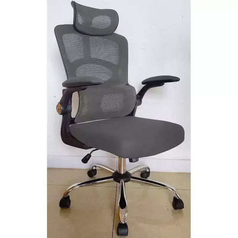 Fauteuil de bureau ergonomique en maille Acekool avec appui-tête et support lombaire réglables, chaise de bureau pivotante à dossier haut pour la maison ou le bureau