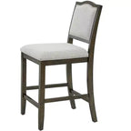Lot de 2 tabourets de bar à hauteur de comptoir au design rustique avec support ergonomique