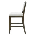 Lot de 2 tabourets de bar à hauteur de comptoir au design rustique avec support ergonomique