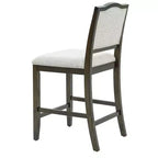 Lot de 2 tabourets de bar à hauteur de comptoir au design rustique avec support ergonomique