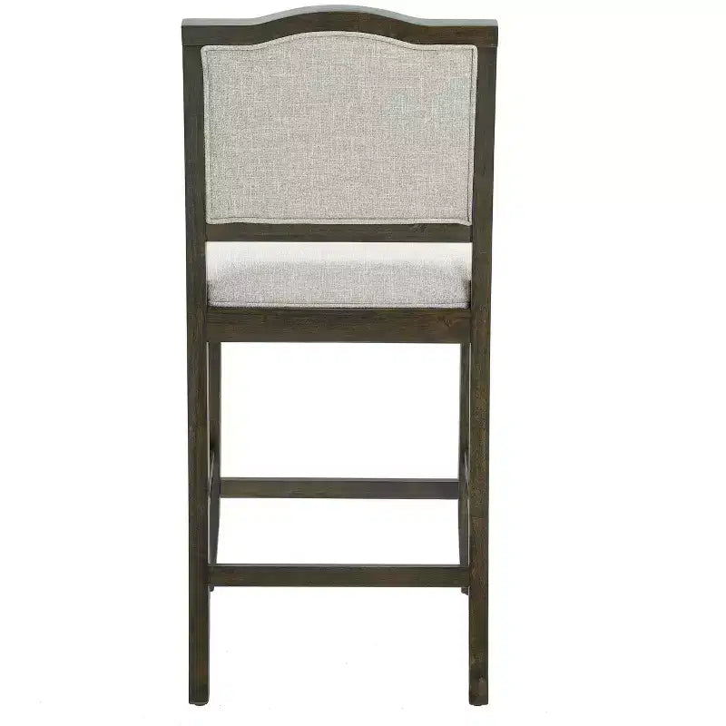 Lot de 2 tabourets de bar à hauteur de comptoir au design rustique avec support ergonomique