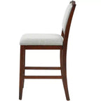 Lot de 2 tabourets de bar à hauteur de comptoir au design rustique avec support ergonomique