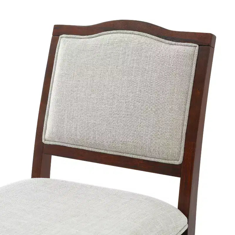 Lot de 2 tabourets de bar à hauteur de comptoir au design rustique avec support ergonomique