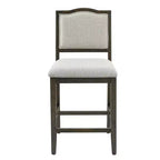 Lot de 2 tabourets de bar à hauteur de comptoir au design rustique avec support ergonomique