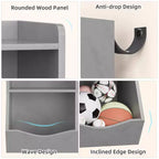 Meuble de rangement pour jouets, lot de 2 étagères à livres pour enfants en bois à 7 casiers avec 3 tiroirs, meuble à jouets à 3 niveaux