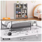 Meuble de rangement pour jouets, lot de 2 étagères à livres pour enfants en bois à 7 casiers avec 3 tiroirs, meuble à jouets à 3 niveaux