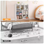 Meuble de rangement pour jouets, lot de 2 étagères à livres pour enfants en bois à 7 casiers avec 3 tiroirs, meuble à jouets à 3 niveaux