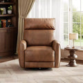 Recliner Swivel Rocker Chair, Upholstered Fabric Single Sofa, Ergonomic High Back Single Sofa Seat, for Living Room, Bedroom