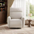 Fauteuil inclinable, pivotant et à bascule, canapé simple en tissu rembourré, fauteuil simple ergonomique à dossier haut, pour salon, chambre à coucher