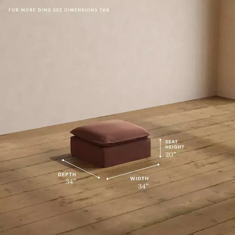 Pouffe modulaire lavable Anabei | Siège Deluxe+
