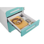 Classeur de bureau à 3 tiroirs pour le bureau à domicile, classeur mobile sous le bureau avec serrure pour format A4/Lettre/Légal, classeur roulant anti-basculement à 5 roulettes