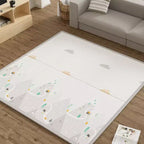 Fodoss Parc Bébé 150x180cm avec Tapis, Centre d'Activités et Barrière de Sécurité pour Bébés et Tout-Petits, Utilisation Intérieure et Extérieure