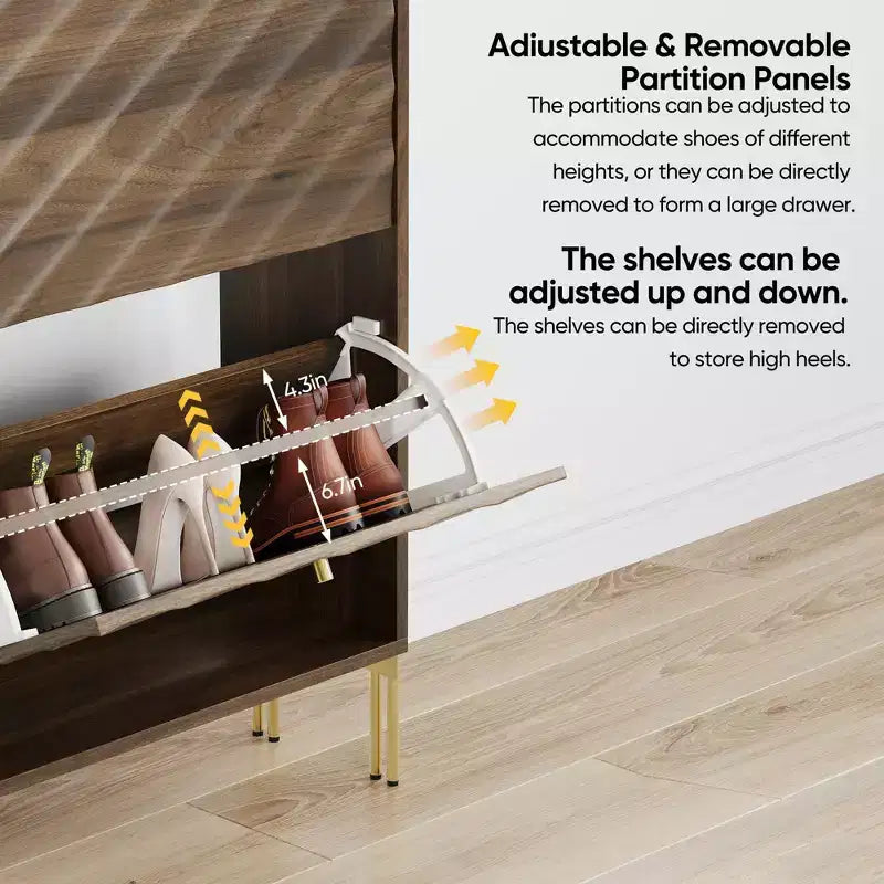 Meuble à chaussures étroit Homy Casa pour entrée