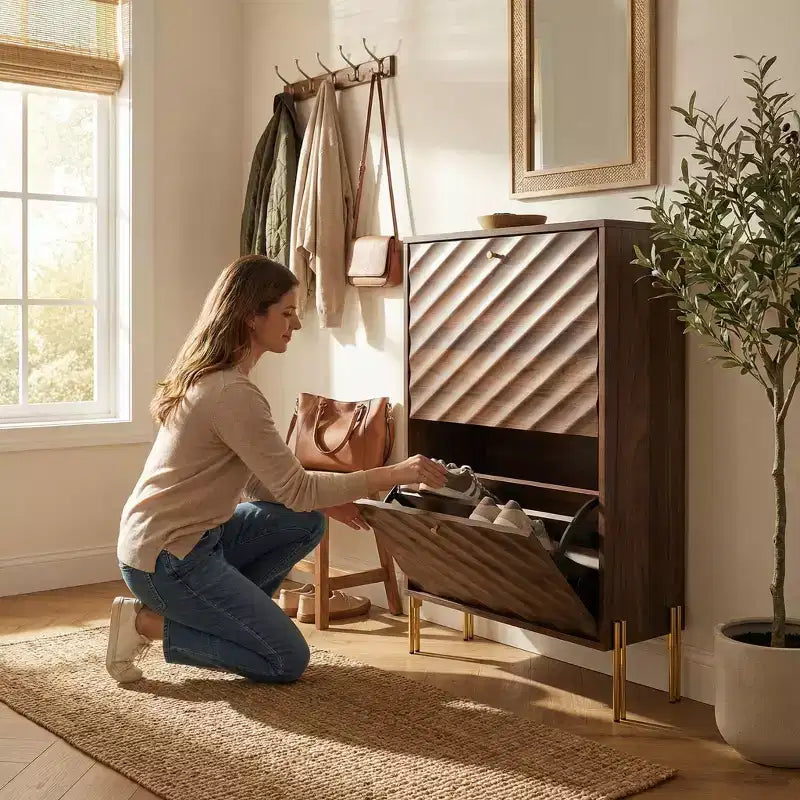 Meuble à chaussures étroit Homy Casa pour entrée
