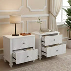 Christopher Knight Home Fabien Tables de chevet modernes en bois à 2 tiroirs (Lot de 2)