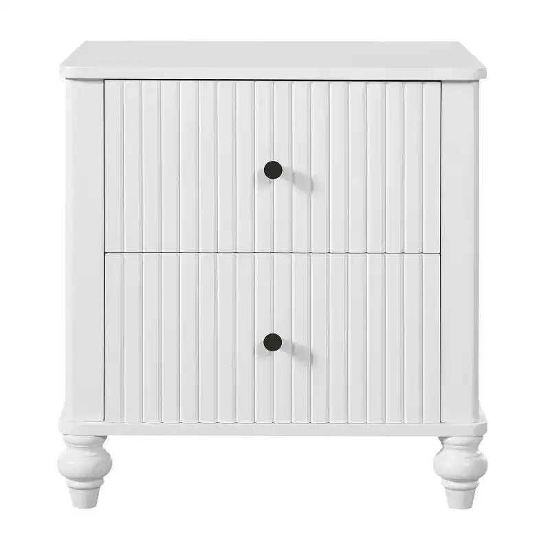Christopher Knight Home Fabien Tables de chevet modernes en bois à 2 tiroirs (Lot de 2)