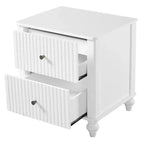Christopher Knight Home Fabien Tables de chevet modernes en bois à 2 tiroirs (Lot de 2)