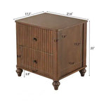 Christopher Knight Home Fabien Tables de chevet modernes en bois à 2 tiroirs (Lot de 2)