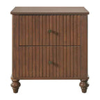 Christopher Knight Home Fabien Tables de chevet modernes en bois à 2 tiroirs (Lot de 2)