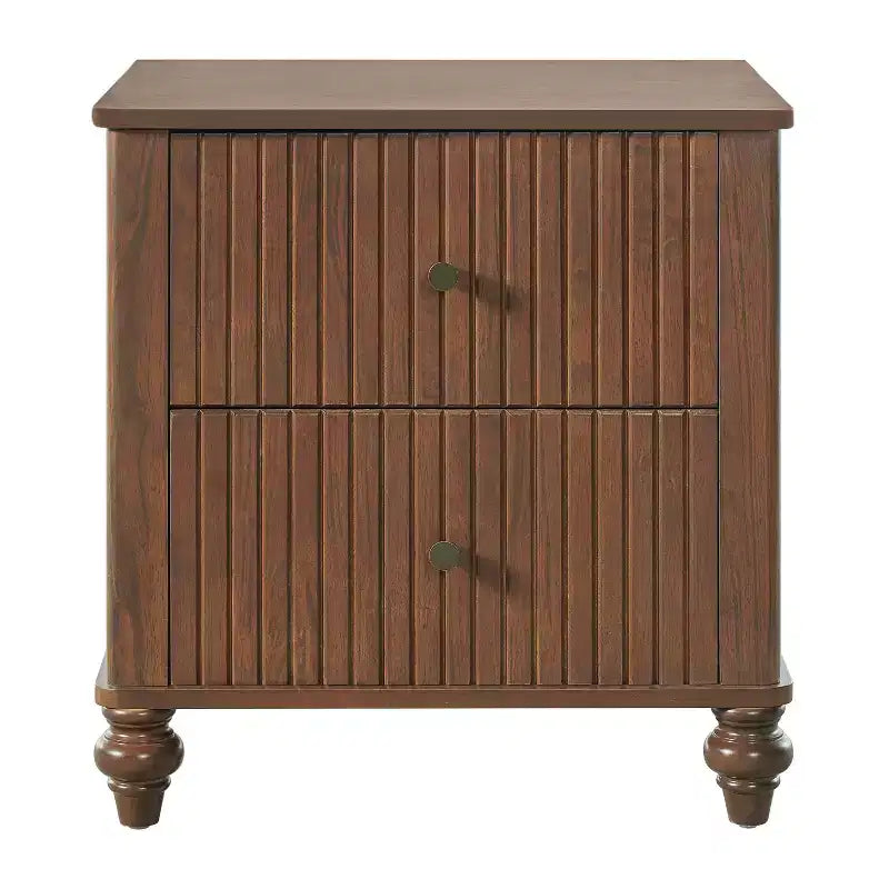 Christopher Knight Home Fabien Tables de chevet modernes en bois à 2 tiroirs (Lot de 2)