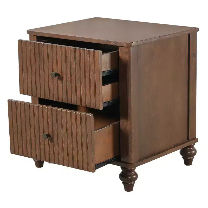 Christopher Knight Home Fabien Tables de chevet modernes en bois à 2 tiroirs (Lot de 2)