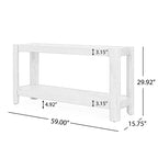 59 Table console d'entrée moderne, Table de couloir minimaliste avec coins arrondis, Étagère ouverte pour le salon ou derrière le canapé - Panipeachy
