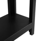 59 Table console d'entrée moderne, Table de couloir minimaliste avec coins arrondis, Étagère ouverte pour le salon ou derrière le canapé - Panipeachy