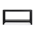 59 Modern Entryway Console Table, Minimalist Hallway Table with Rounded Corners, Open Shelf for Living Room or Behind Sofa - Panipeachy