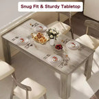 Table à manger pour 4-6 personnes, Table de salle à manger de 160 cm pour 4 personnes, Grande table de cuisine de ferme, Table de salle à manger rectangulaire pour petit espace, Table de dîner