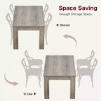 Table à manger pour 4-6 personnes, Table de salle à manger de 160 cm pour 4 personnes, Grande table de cuisine de ferme, Table de salle à manger rectangulaire pour petit espace, Table de dîner