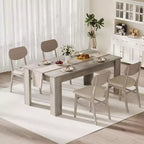 Table à manger pour 4-6 personnes, Table de salle à manger de 160 cm pour 4 personnes, Grande table de cuisine de ferme, Table de salle à manger rectangulaire pour petit espace, Table de dîner