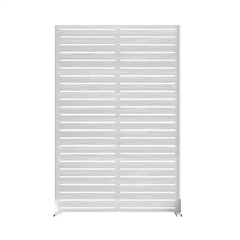 Séparateur de pièce MAYEERTY Classic Louvered White HDPE, 72x47x16, Paravent Intérieur Extérieur Facile d'Entretien 6 Pièces