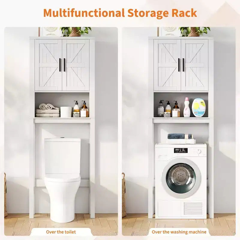 Organisateur de Salle de Bain Moderne Sur Toilette avec Étagères Réglables et Dispositif Anti-Basculement, Étagère de Rangement pour Toilettes Autoportante