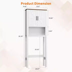 Organisateur de Salle de Bain Moderne Sur Toilette avec Étagères Réglables et Dispositif Anti-Basculement, Étagère de Rangement pour Toilettes Autoportante