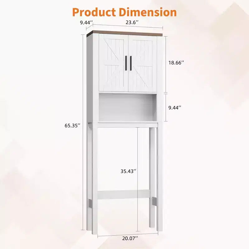 Organisateur de Salle de Bain Moderne Sur Toilette avec Étagères Réglables et Dispositif Anti-Basculement, Étagère de Rangement pour Toilettes Autoportante