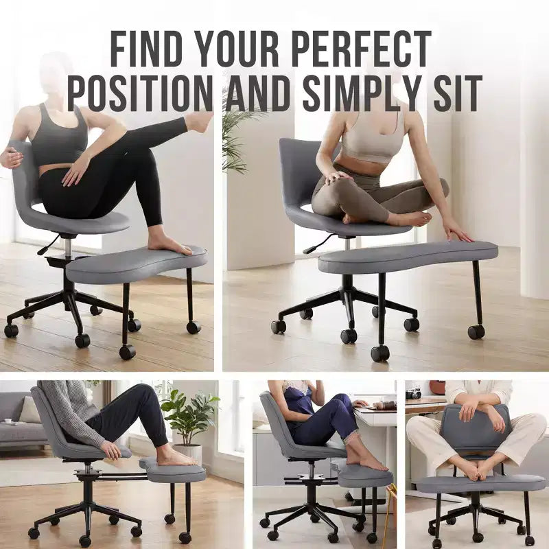 Chaise ergonomique à genoux, avec roulettes et support lombaire, chaise de méditation yoga réglable en hauteur, pour la maison