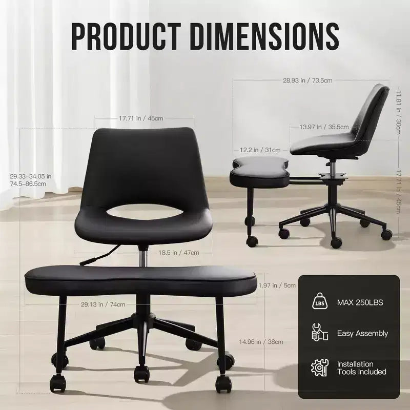 Chaise ergonomique à genoux, avec roulettes et support lombaire, chaise de méditation yoga réglable en hauteur, pour la maison