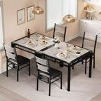 Ensemble de salle à manger Garvee pour 2 personnes avec protège-coins, ensemble de table de salle à manger pour 2 avec chaises rembourrées pour cuisine, appartement, gris rétro