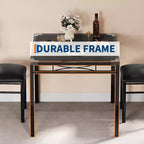Ensemble de salle à manger Garvee pour 2 personnes avec protège-coins, ensemble de table de salle à manger pour 2 avec chaises rembourrées pour cuisine, appartement, gris rétro
