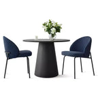 Ensemble table à manger ronde 5 pièces, table à trépied 35 et chaises d'appoint rembourrées pour cuisine ou petite salle à manger-Panipeachy