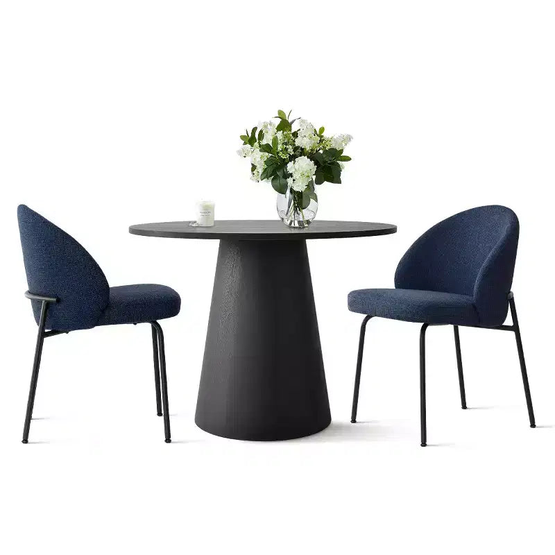 Ensemble table à manger ronde 5 pièces, table à trépied 35 et chaises d'appoint rembourrées pour cuisine ou petite salle à manger-Panipeachy