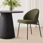 Ensemble table à manger ronde 5 pièces, table à trépied 35 et chaises d'appoint rembourrées pour cuisine ou petite salle à manger-Panipeachy
