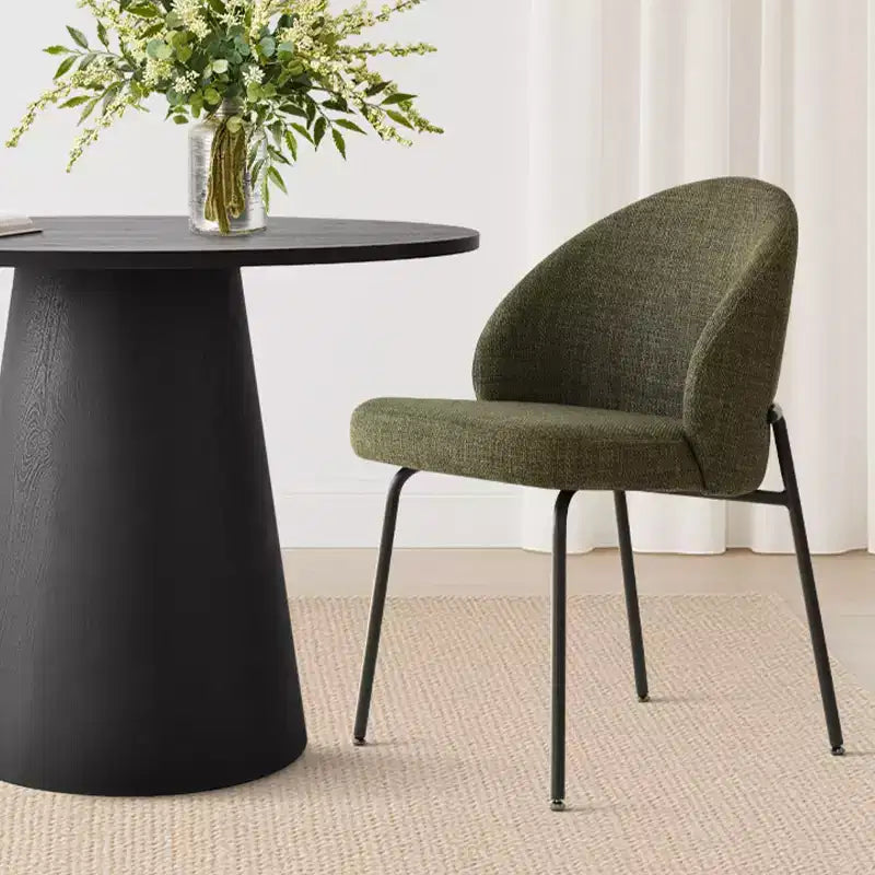 Ensemble table à manger ronde 5 pièces, table à trépied 35 et chaises d'appoint rembourrées pour cuisine ou petite salle à manger-Panipeachy