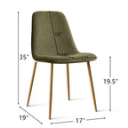 Ensemble de salle à manger rond 3 pièces, table à piédestal aspect bois de 87,6 cm et chaises incurvées sans accoudoirs rembourrées, idéal pour les petits espaces - Panipeachy