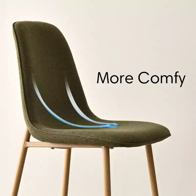 Ensemble de salle à manger rond 3 pièces, table à piédestal aspect bois de 87,6 cm et chaises incurvées sans accoudoirs rembourrées, idéal pour les petits espaces - Panipeachy