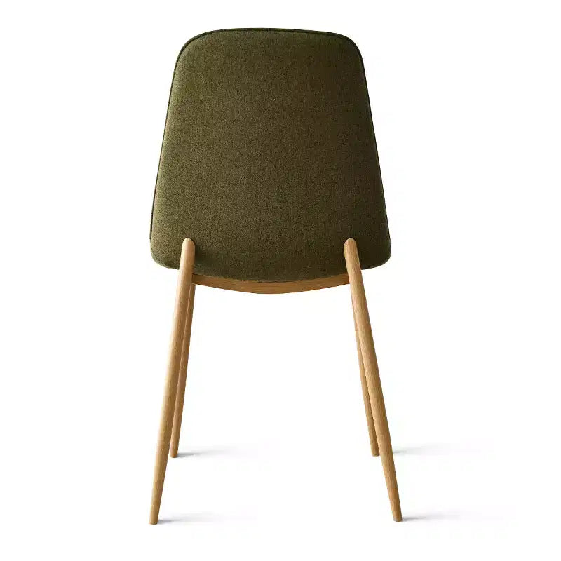 Ensemble de salle à manger rond 3 pièces, table à piédestal aspect bois de 87,6 cm et chaises incurvées sans accoudoirs rembourrées, idéal pour les petits espaces - Panipeachy