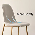 Ensemble de salle à manger rond 3 pièces, table à piédestal aspect bois de 87,6 cm et chaises incurvées sans accoudoirs rembourrées, idéal pour les petits espaces - Panipeachy